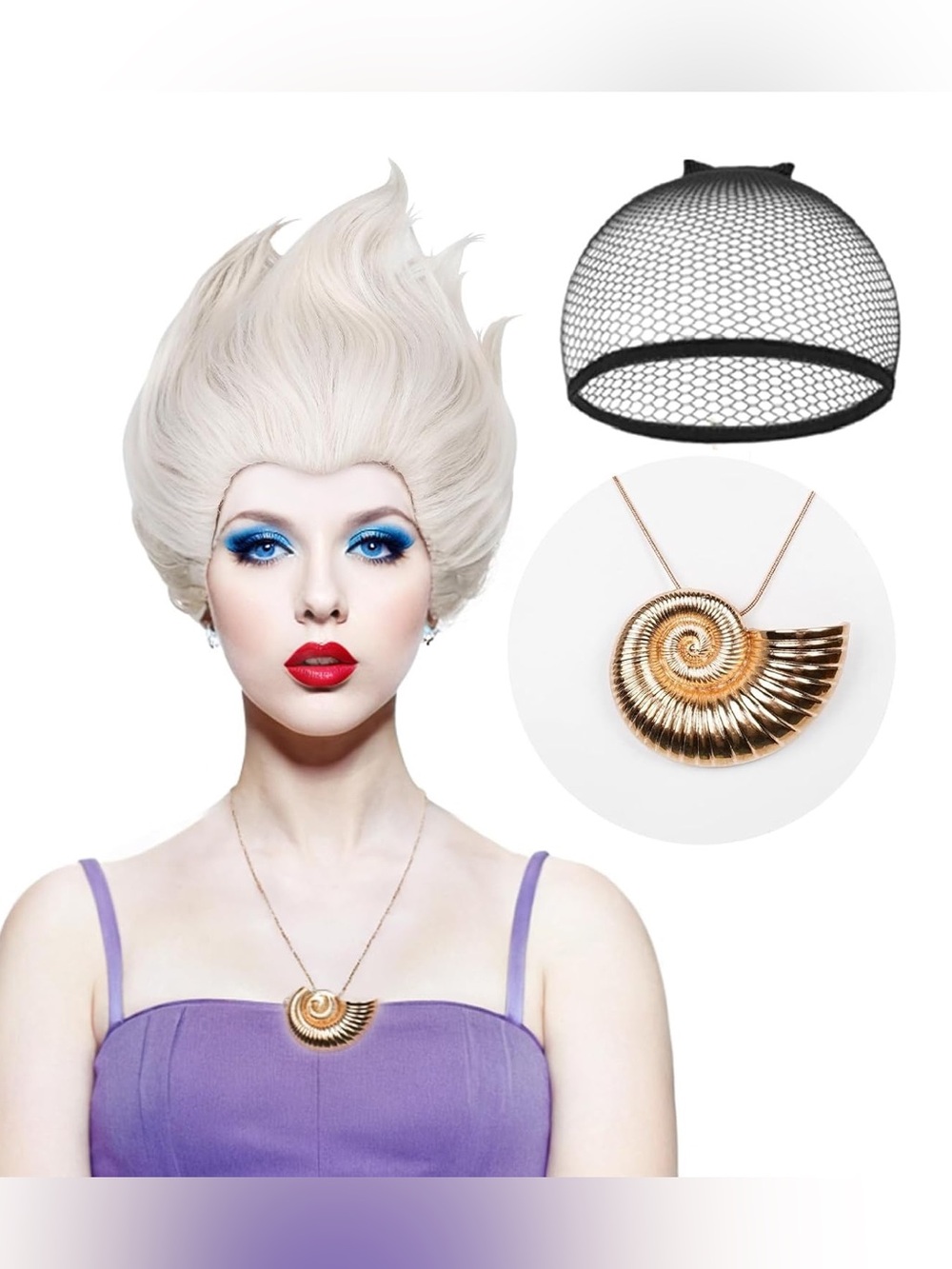 Ursula The Sea Witch Synthetic Wig Unisex Adult One Size Cosplay Halloween
